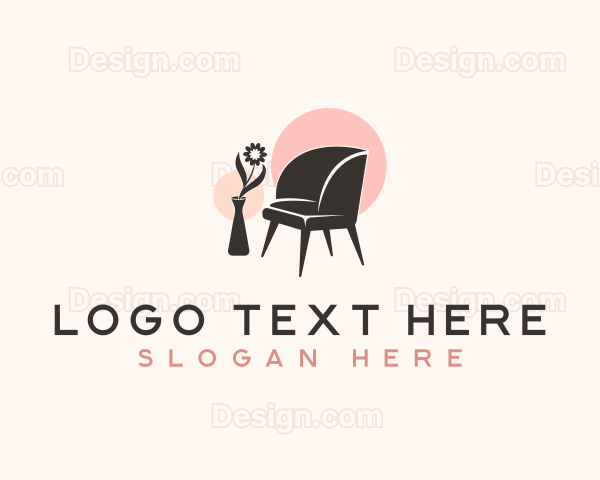 Flower Vase Chair Logo