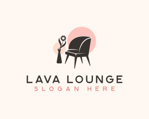 Flower Vase Chair logo design