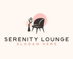 Flower Vase Chair logo design