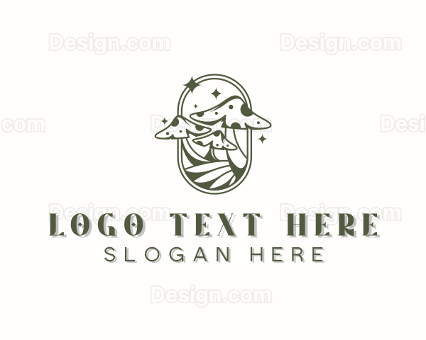 Natural Gardening Mushroom Logo