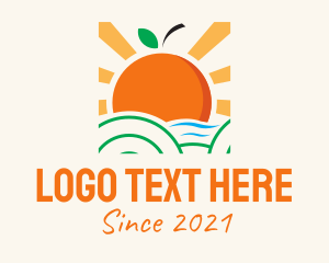 Tropical Orange Sunset logo