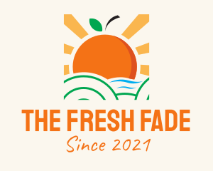 Tropical Orange Sunset logo design