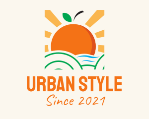 Tropical Orange Sunset logo