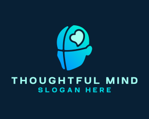 Mental Health Mind Heart logo design