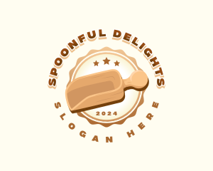 Kitchen Flour Spoon logo design