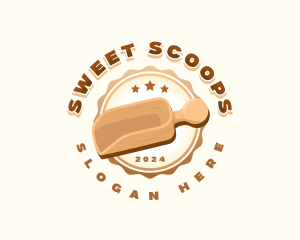 Kitchen Flour Spoon logo design