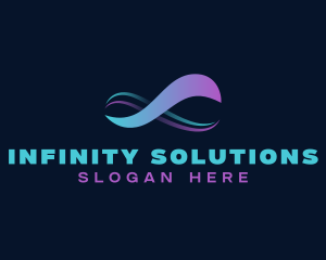 Infinity Wave Loop logo design