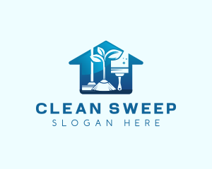 House Sanitary Cleaning logo design