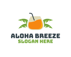 Tropical Beach Beverage logo design