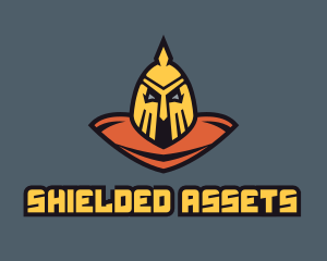 Medieval Warrior Bust logo