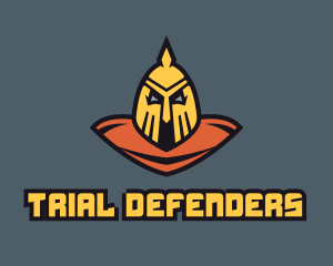 Medieval Warrior Bust logo design