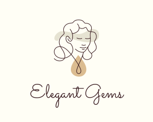 Elegant Necklace Jewelry logo design