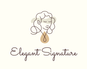 Elegant Necklace Jewelry logo design