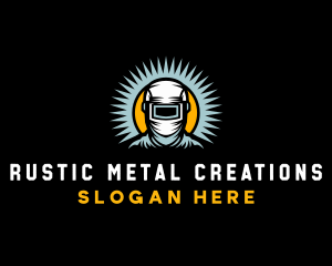 Welder Metalwork Machinery logo design