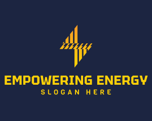 Electric Lightning Bolt logo design