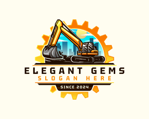 City Gear Excavator logo design