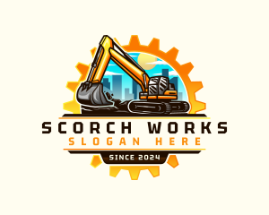 City Gear Excavator logo design