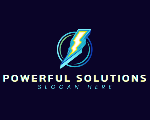 Lightning Bolt Electric logo design