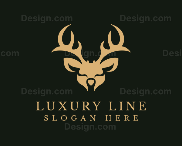 Wild Deer Animal Logo