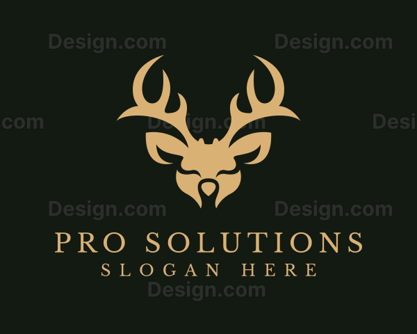 Wild Deer Animal Logo