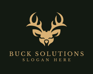 Wild Deer Animal  logo design