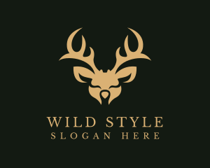 Wild Deer Animal  logo design