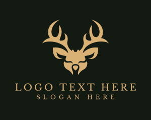 Prey - Wild Deer Animal logo design