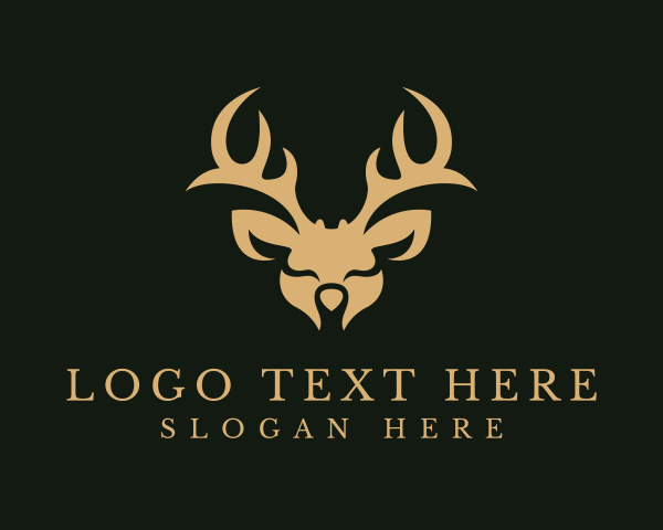 Wild Deer Animal  logo