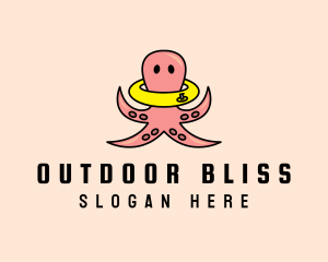 Summer Octopus Floater logo design