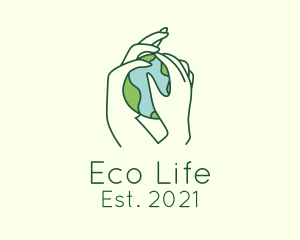 Earth Hands Environmentalist logo design