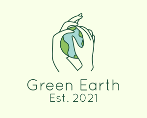 Earth Hands Environmentalist logo design