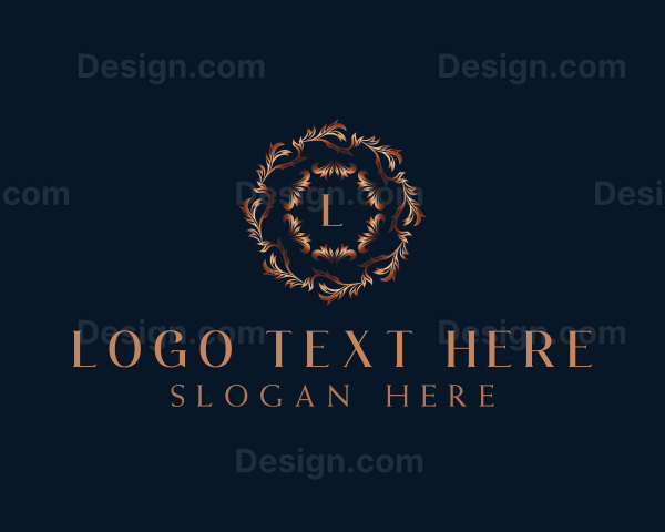 Luxury Ornamental Wreath Logo