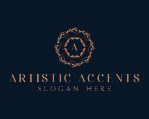 Luxury Ornamental Wreath logo design