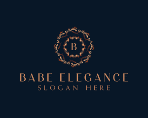 Luxury Ornamental Wreath logo design