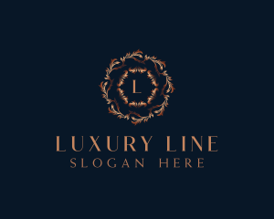 Luxury Ornamental Wreath logo design