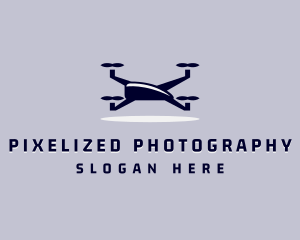 Aerial Drone Quadrotor logo design