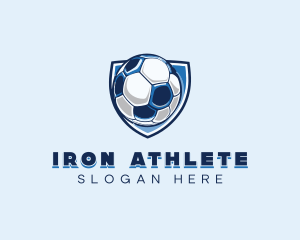 Soccer Ball Shield logo design