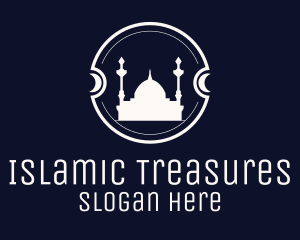 Islamic Mosque Badge logo