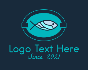 Fish Restaurant Signage logo