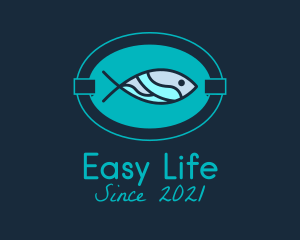 Fish Restaurant Signage logo design