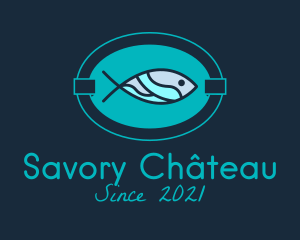 Fish Restaurant Signage logo design