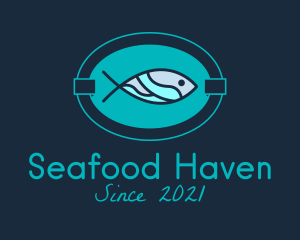 Fish Restaurant Signage logo design