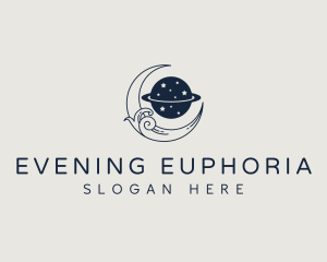 Tarot Evening Moon logo design