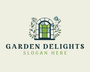 Flower Window Landscaping  logo design