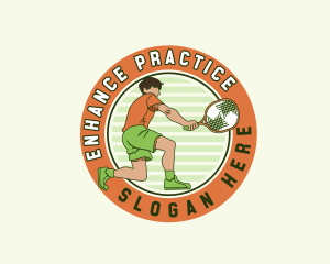 Sports Tennis Player logo design