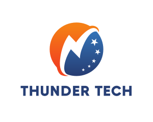 Thunder Globe Stars logo design