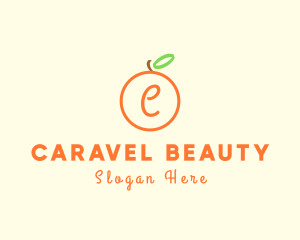 Organic Orange Fruit logo design