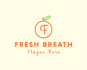 Organic Orange Fruit logo design