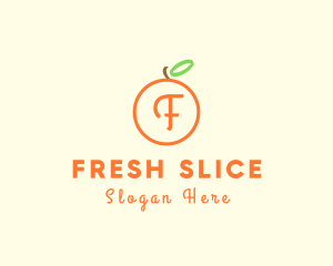 Organic Orange Fruit logo design