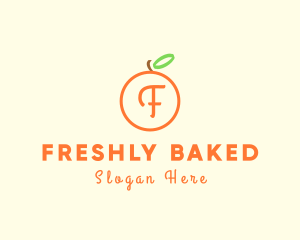 Organic Orange Fruit logo design